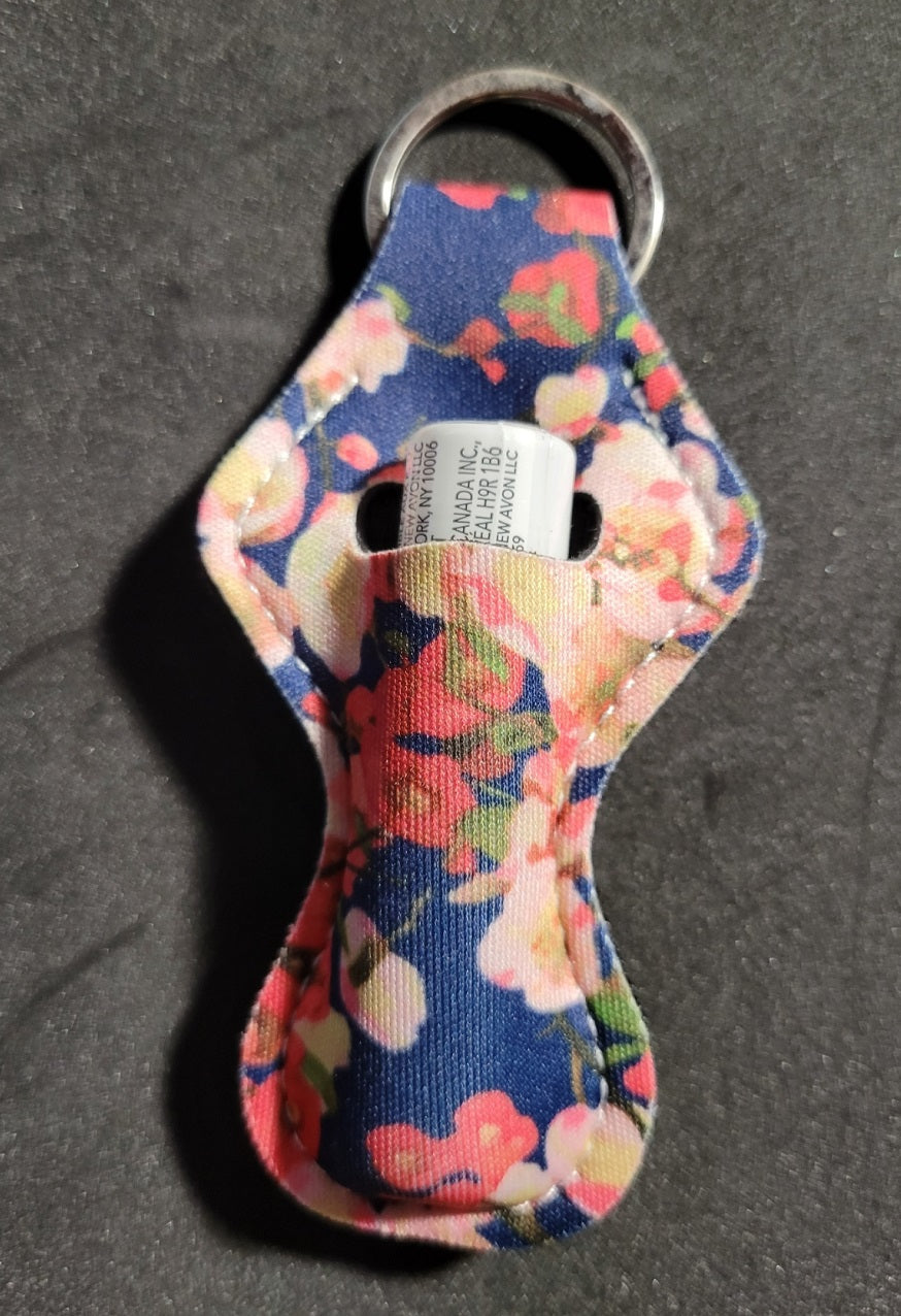Pink & Blue Keychain Lip Balm Holder
