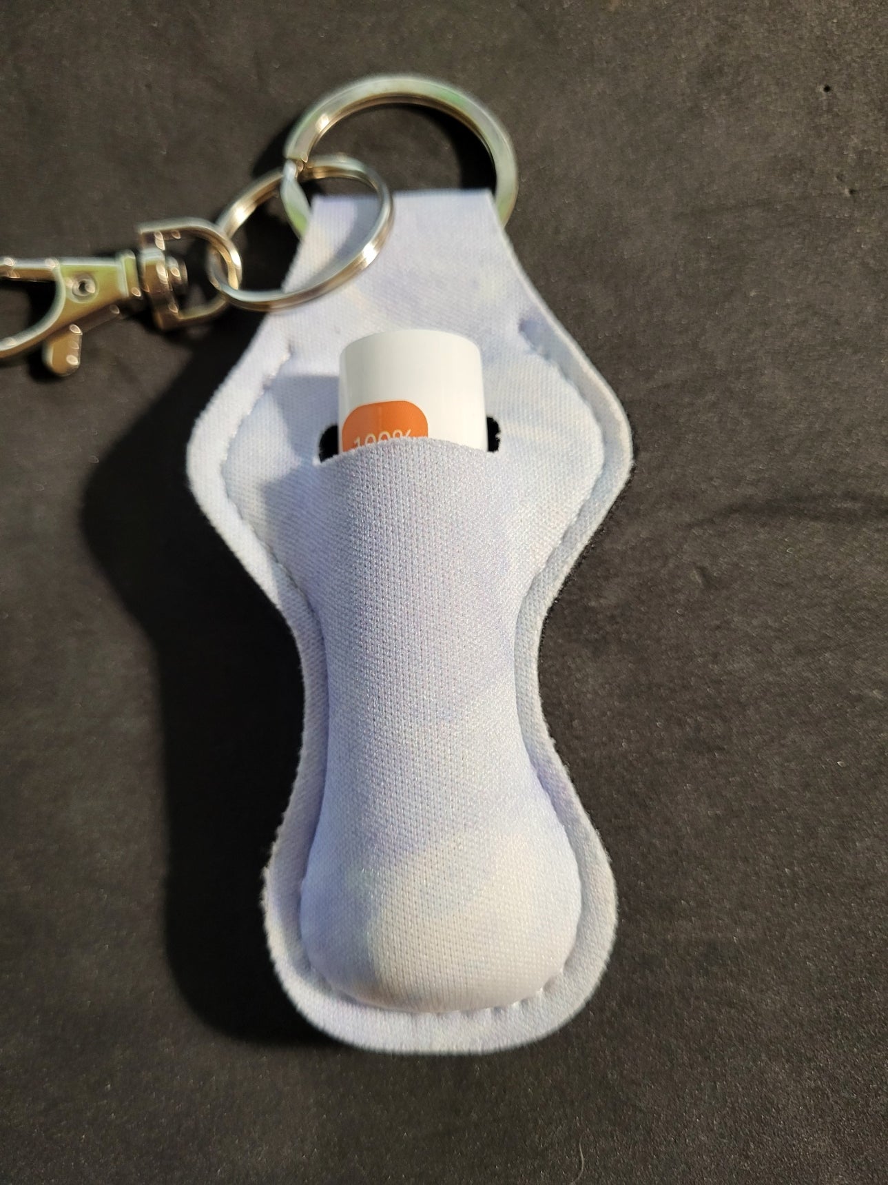 Light Purple Keychain Lip Balm Holder