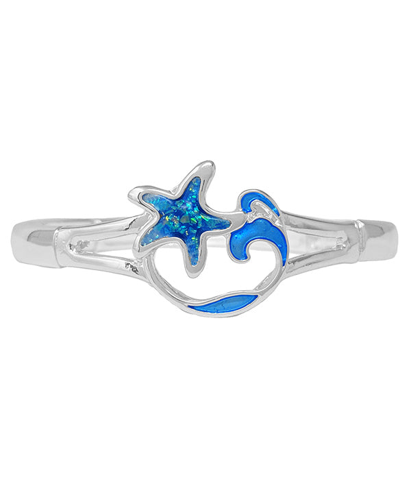 Starfish Wave Stretch Bracelet