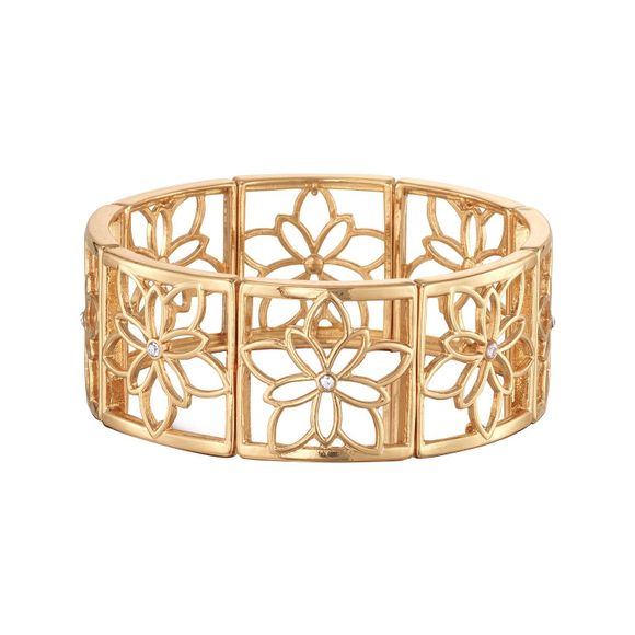 Flower Filagree Stretch Bracelet