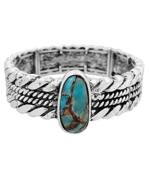Small Turquoise Stretch Bracelet