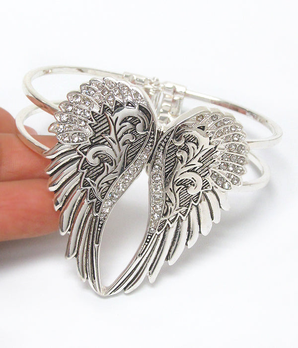 Angel Wing Bangle Bracelet