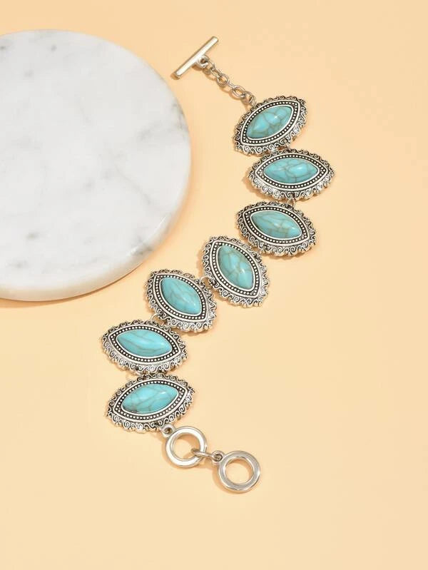 Turquoise Link Bracelet