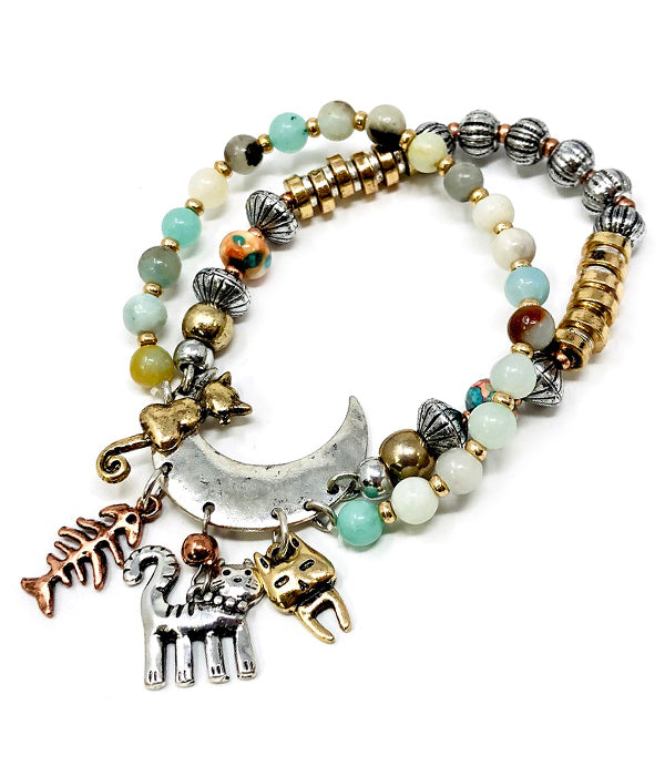 Cat Lover Stretch Bracelet