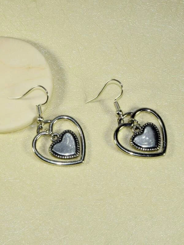 Double Heart Earrings