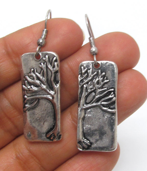 Silver Tree of Life Earrings