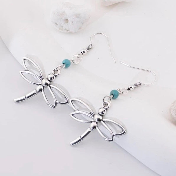 Dragon Fly Turquoise Earrings
