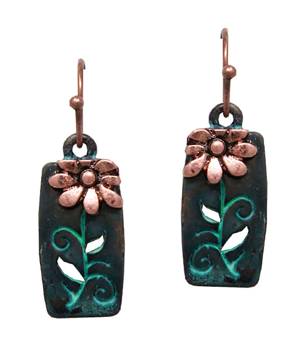 Flower Metal Earrings