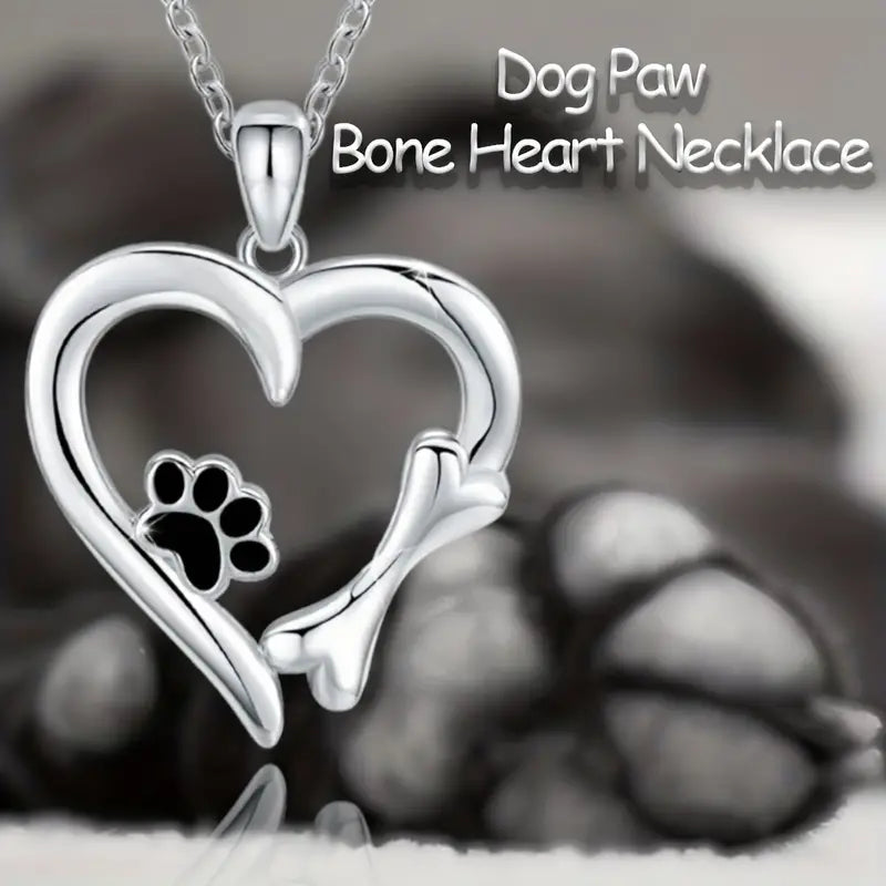 Black Paw, Bone & Hearing Necklace
