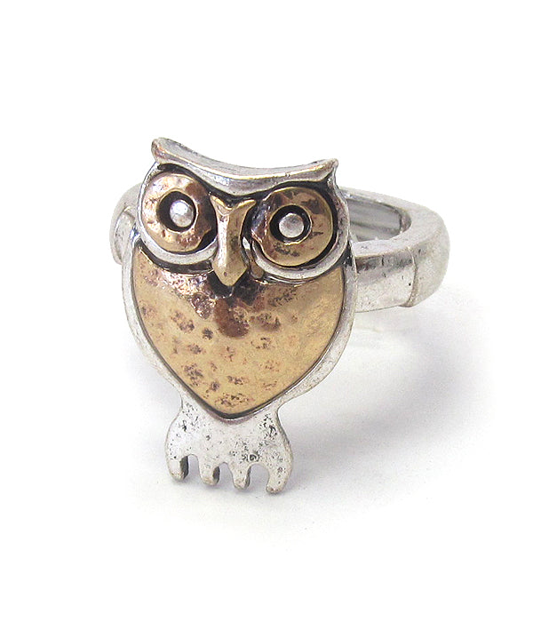 Stretch Owl Ring