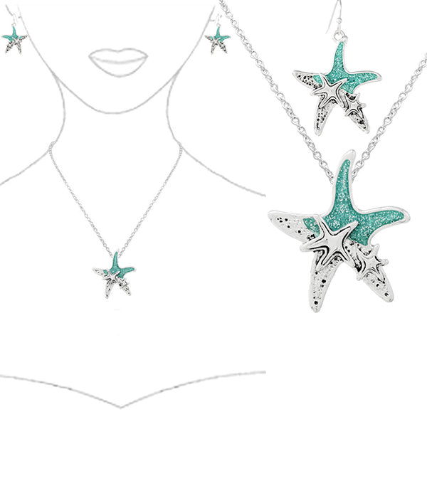 Starfish & Sea Life Jewelry Set