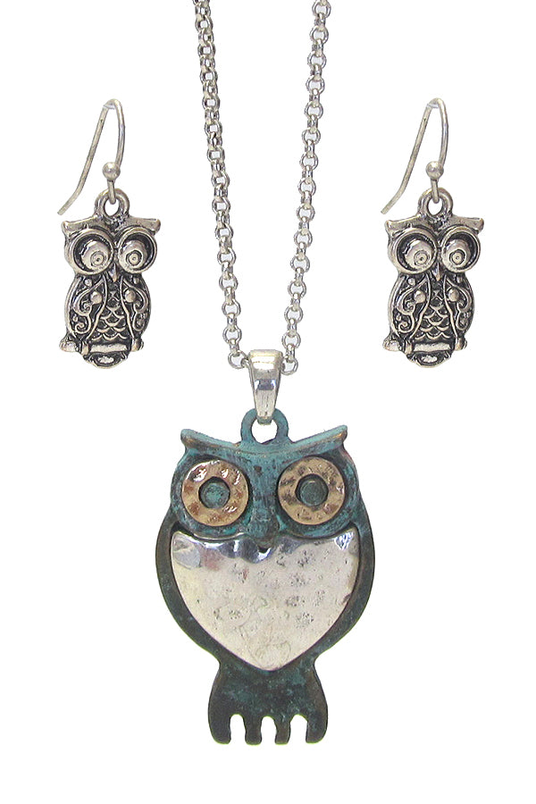 Owl Jewelry Set