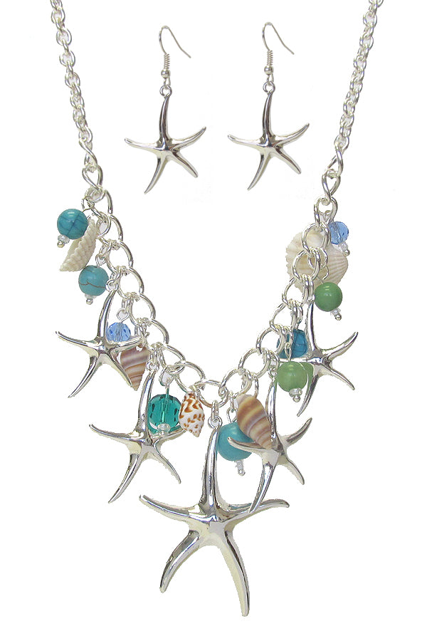 Starfish & Shell Jewelry Set