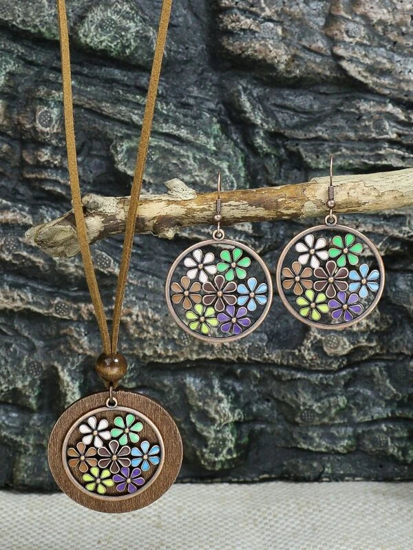 Flower Jewelry Set