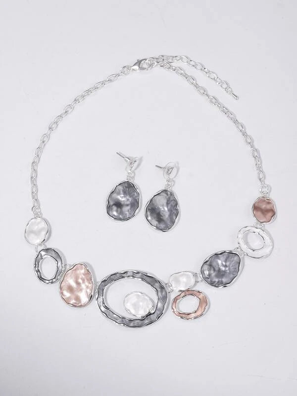 Geometric Multi-Color Jewelry Set