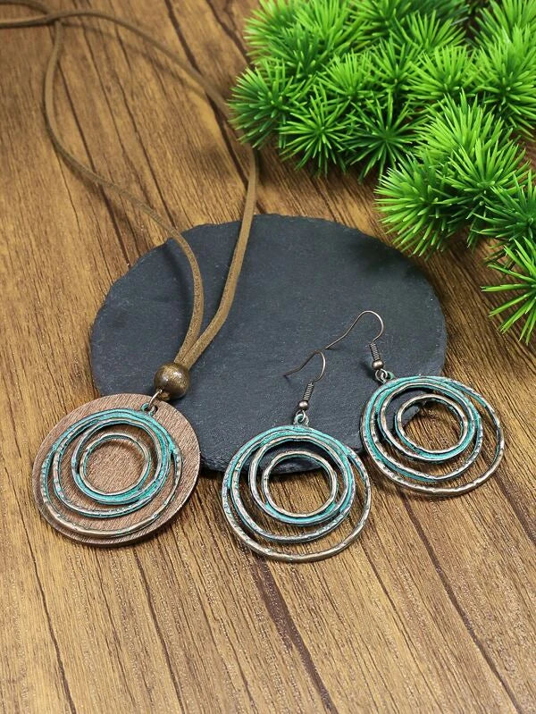 Spiral Charm Jewelry Set