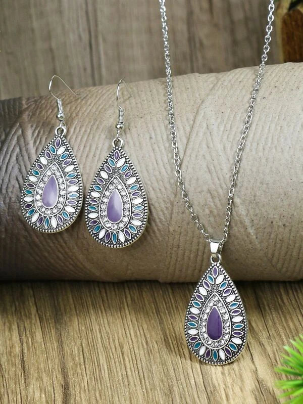 Purple Jewelry Set